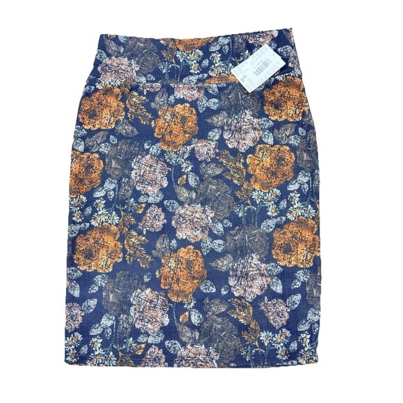 LuLaRoe Dresses & Skirts - NEW Lularoe Cassie Skirt Women's L Black Flowers Fitted  Pull On Stretch